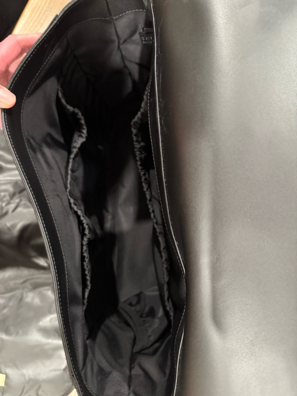 Gucci Black GG Canvas Messenger Bag with Red-Blue Web Strap - Picture 5 of 5